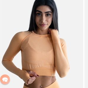 Vitae Apparel Recharge LONG SLEEVE CROP TOP